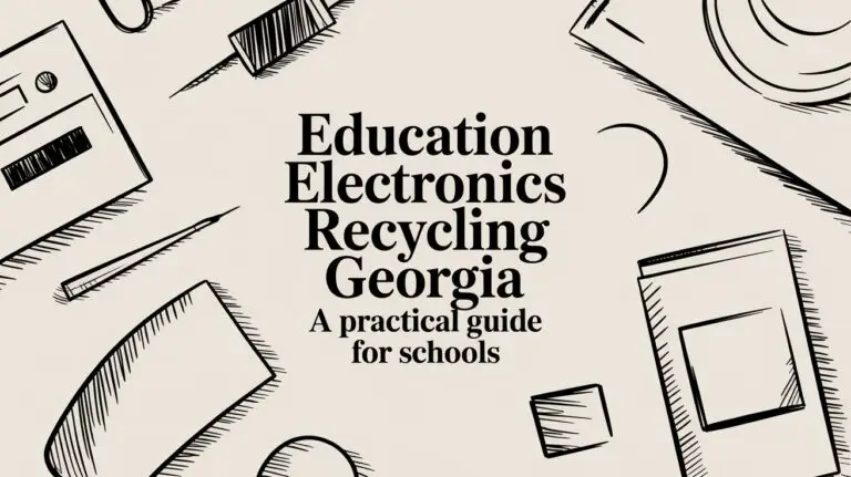 Education Electronics Recycling Georgia: A Practical Guide for Schools