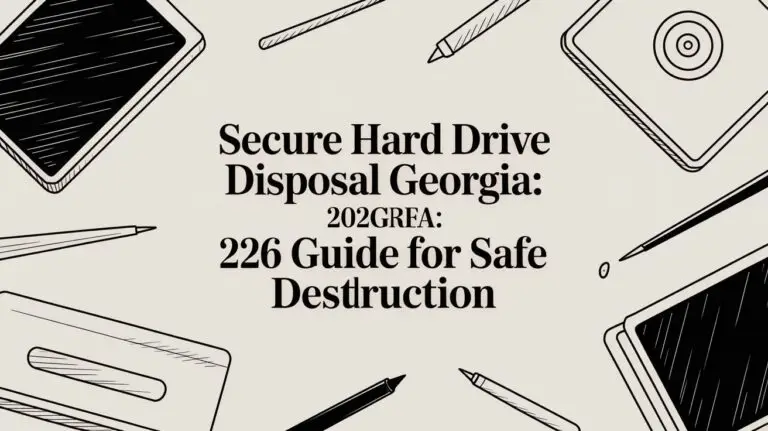 Secure Hard Drive Disposal Georgia: Guide for Business Data Destruction