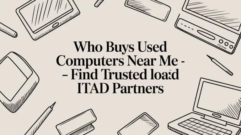 Who buys used computers near me &ndash; find trusted local ITAD partners