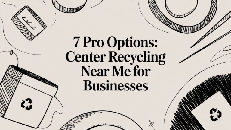 7 Pro Options: Center Recycling Near Me for Businesses