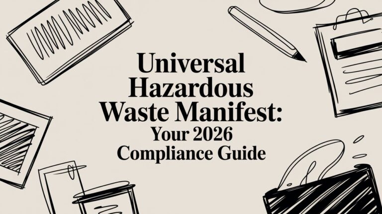 Your Guide to the Universal Hazardous Waste Manifest in 2026