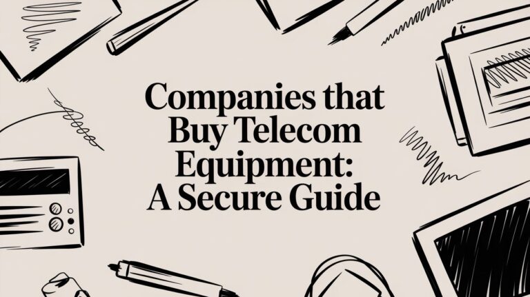 Companies That Buy Telecom Equipment: A Secure Guide